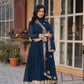 FAUX BLOOMING TRADITIONAL DESIGNER GOWN - ETHNIC WEAR FOR WOMEN - 300