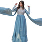 GEORGETTE EMBROIDERY TRADITIONAL DESIGNER GOWN - ETHNIC WEAR FOR WOMEN - 302