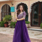 GEORGETTE TRADITIONAL DESIGNER GOWN - ETHNIC WEAR FOR WOMEN - 304