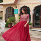 GEORGETTE TRADITIONAL DESIGNER GOWN - ETHNIC WEAR FOR WOMEN - 305