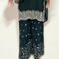 GREEN- TRADITIONAL DESIGNER SALWAR KAMEEZ SUIT WITH HANDBAG- ETHNIC WEAR FOR WOMEN - 229