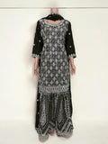 OLIVE GREEN- TRADITIONAL DESIGNER SALWAR KAMEEZ SUIT- ETHNIC WEAR FOR WOMEN - 224