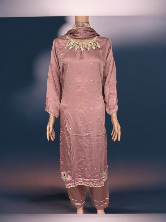PINK COLOR - TRADITIONAL DESIGNER SALWAR KAMEEZ SUIT- ETHNIC WEAR FOR WOMEN - 237