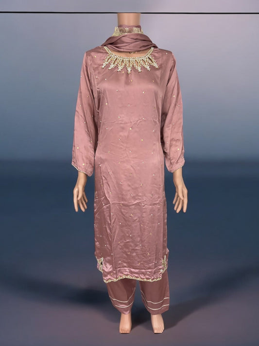 PINK COLOR - TRADITIONAL DESIGNER SALWAR KAMEEZ SUIT- ETHNIC WEAR FOR WOMEN - 237