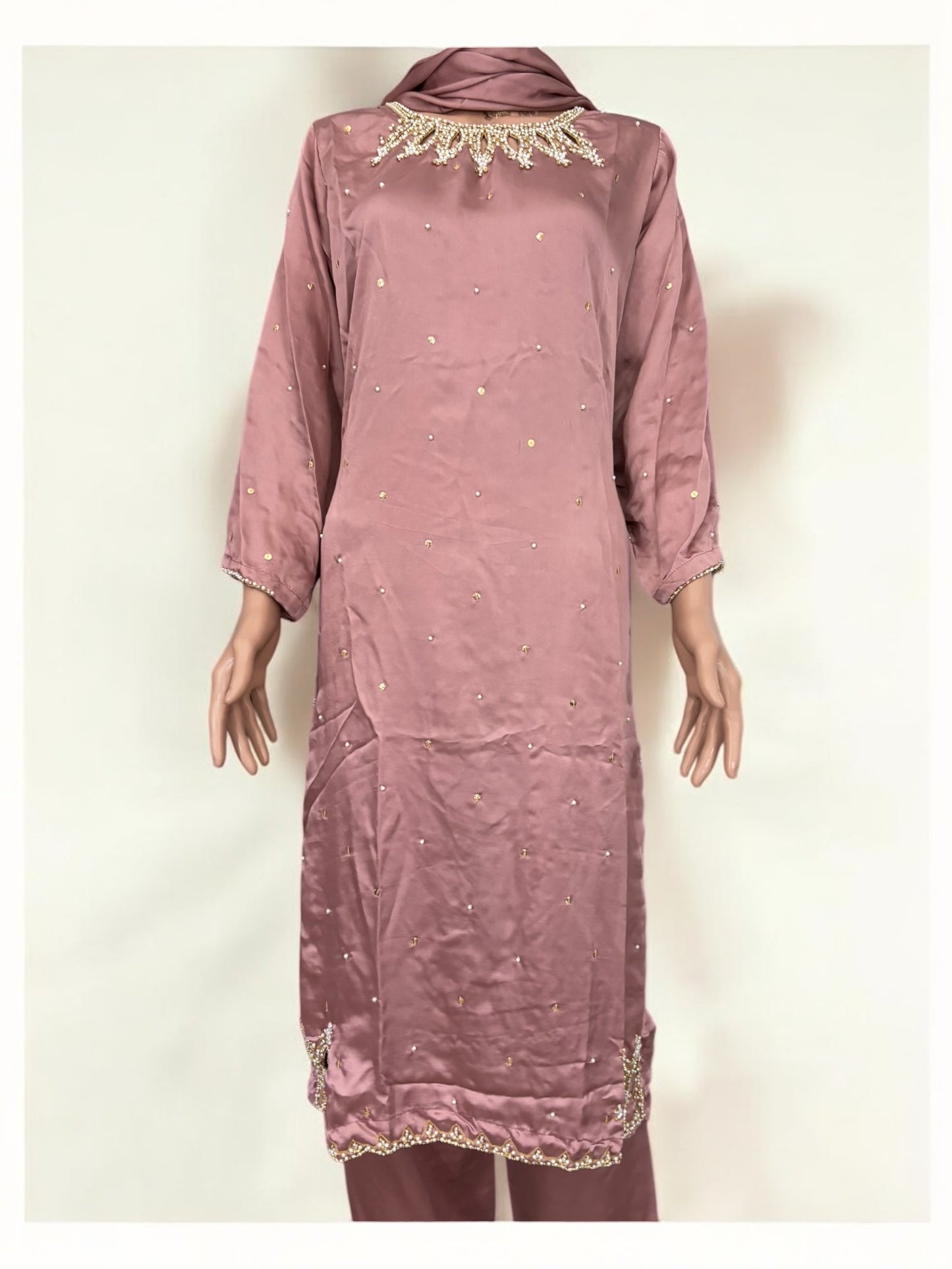 PINK COLOR - TRADITIONAL DESIGNER SALWAR KAMEEZ SUIT- ETHNIC WEAR FOR WOMEN - 237