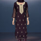 PURPLE - TRADITIONAL DESIGNER SALWAR KAMEEZ SUIT- ETHNIC WEAR FOR WOMEN - 235