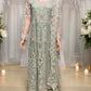 SEA GREEN COLOR BRIDAL ANARKALI GOWN -ETHNIC WEAR FOR WOMEN