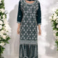 TEAL GREEN- TRADITIONAL DESIGNER SALWAR KAMEEZ SUIT- ETHNIC WEAR FOR WOMEN - 225
