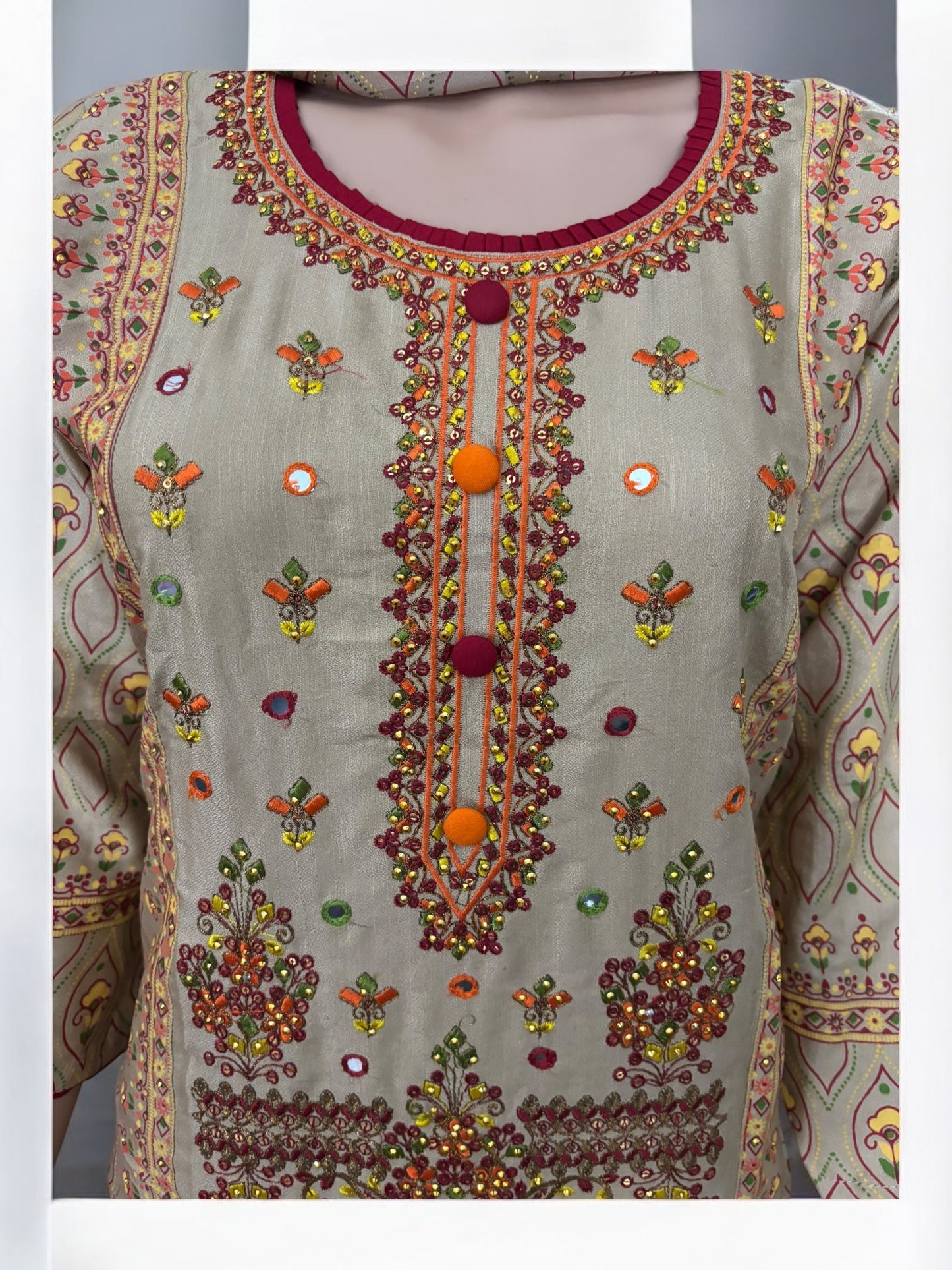 TRADITIONAL COTTON DESIGNER SALWAR KAMEEZ SUIT - ETHNIC WEAR FOR WOMEN - 218
