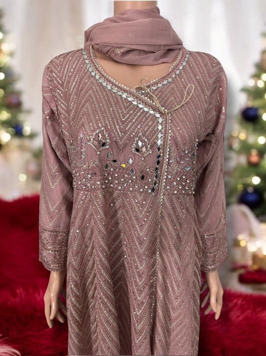 TRADITIONAL DESIGNER GOWN SET WITH PANT AND DUPATTA – ETHNIC WEAR FOR WOMEN-09