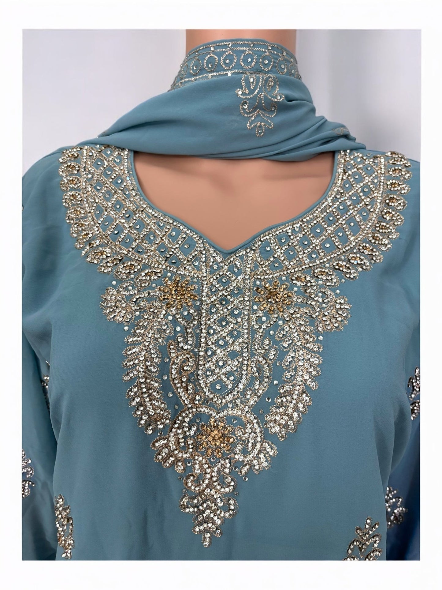 TRADITIONAL DESIGNER PATIALA DHUTI SALWAR KAMEEZ SUIT - ETHNIC WEAR FOR WOMEN - 209