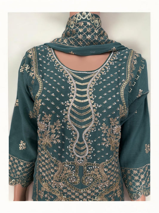 TRADITIONAL DESIGNER SALWAR KAMEEZ SUIT - ETHNIC WEAR FOR WOMEN - 213