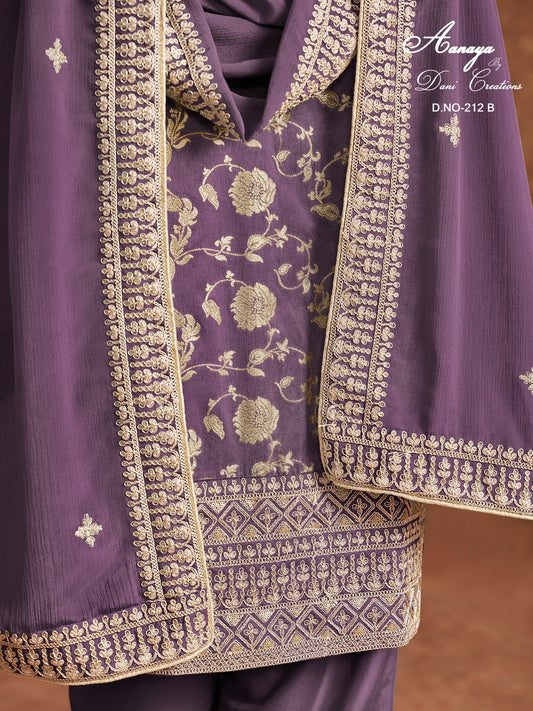 TRADITIONAL DESIGNER SALWAR KAMEEZ SUIT - ETHNIC WEAR FOR WOMEN - 221