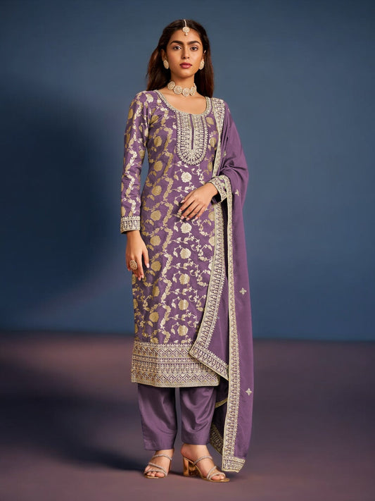 TRADITIONAL DESIGNER SALWAR KAMEEZ SUIT - ETHNIC WEAR FOR WOMEN - 221