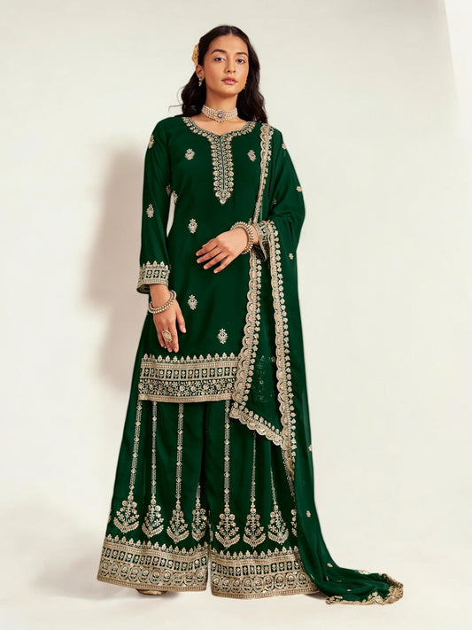 TRADITIONAL DESIGNER SALWAR KAMEEZ SUIT - ETHNIC WEAR FOR WOMEN - 222