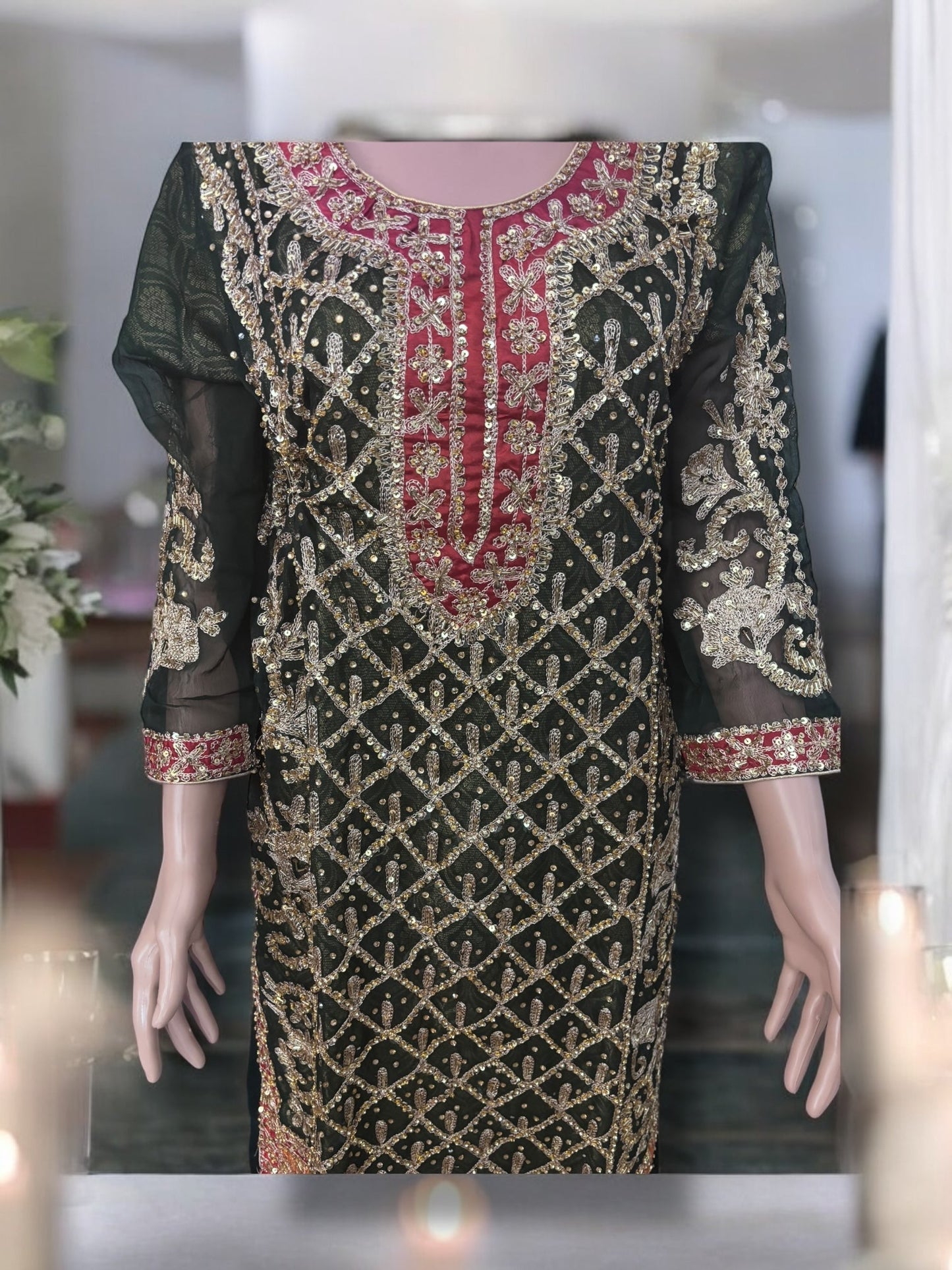 TRADITIONAL DESIGNER SHARARA SALWAR KAMEEZ SET – ETHNIC WEAR FOR WOMEN-02