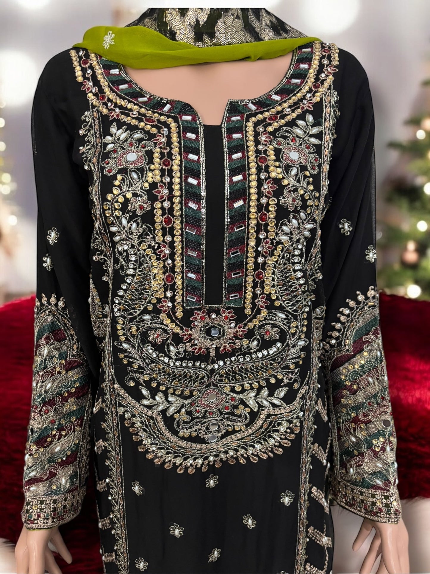 TRADITIONAL DESIGNER SHARARA SALWAR KAMEEZ SET – ETHNIC WEAR FOR WOMEN-06