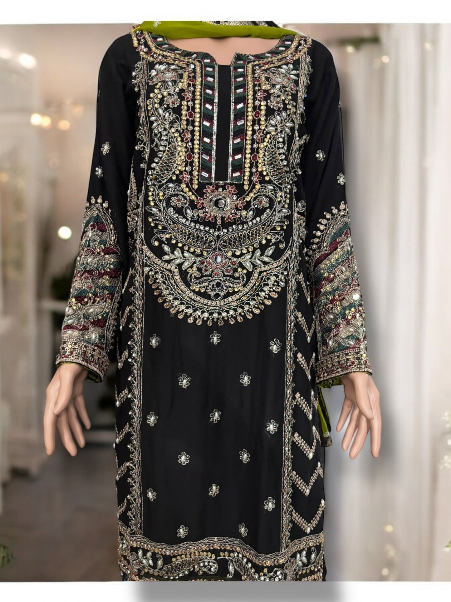 TRADITIONAL DESIGNER SHARARA SALWAR KAMEEZ SET – ETHNIC WEAR FOR WOMEN-06
