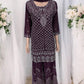 TRADITIONAL DESIGNER SHARARA SALWAR KAMEEZ SUIT - ETHNIC WEAR - 205