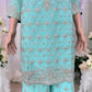 TRADITIONAL DESIGNER SHARARA SALWAR KAMEEZ SUIT - ETHNIC WEAR FOR WOMEN - 210