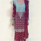 TRADITIONAL DESIGNER SHARARA SALWAR KAMEEZ SUIT IN LEHENGA STYLE - ETHNIC WEAR FOR WOMEN - 211