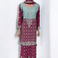 TRADITIONAL DESIGNER SHARARA SALWAR KAMEEZ SUIT IN LEHENGA STYLE - ETHNIC WEAR FOR WOMEN - 211