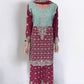 TRADITIONAL DESIGNER SHARARA SALWAR KAMEEZ SUIT IN LEHENGA STYLE - ETHNIC WEAR FOR WOMEN - 211