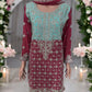 TRADITIONAL DESIGNER SHARARA SALWAR KAMEEZ SUIT IN LEHENGA STYLE - ETHNIC WEAR FOR WOMEN - 211