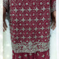 TRADITIONAL DESIGNER SHARARA SALWAR KAMEEZ SUIT IN LEHENGA STYLE - ETHNIC WEAR FOR WOMEN - 211