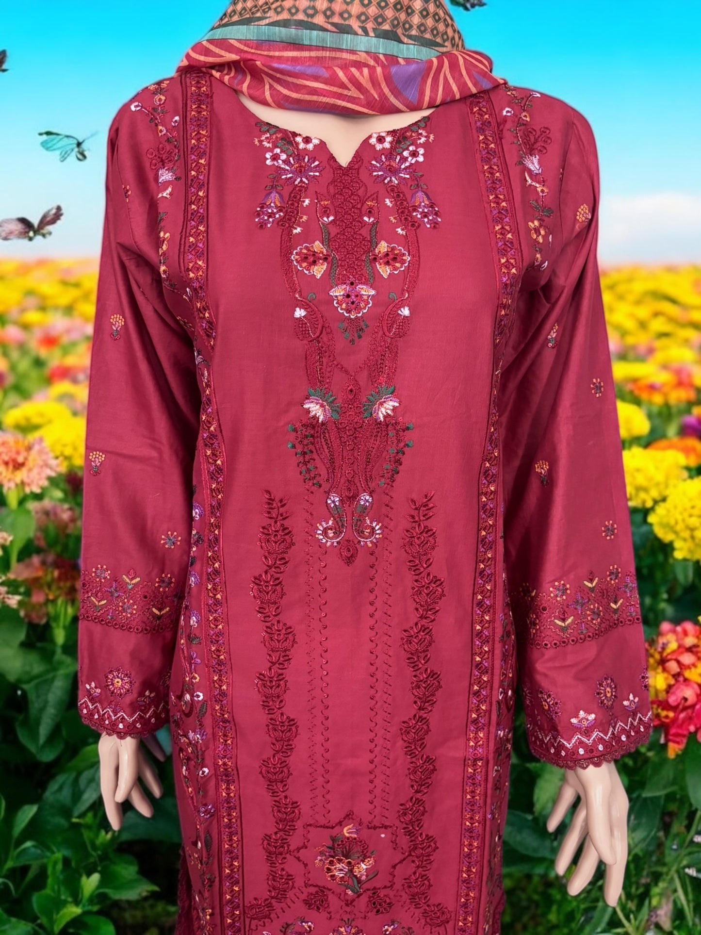 TRADITIONAL PAKISTANI SALWAR KAMEEZ – ETHNIC WEAR FOR WOMEN-268