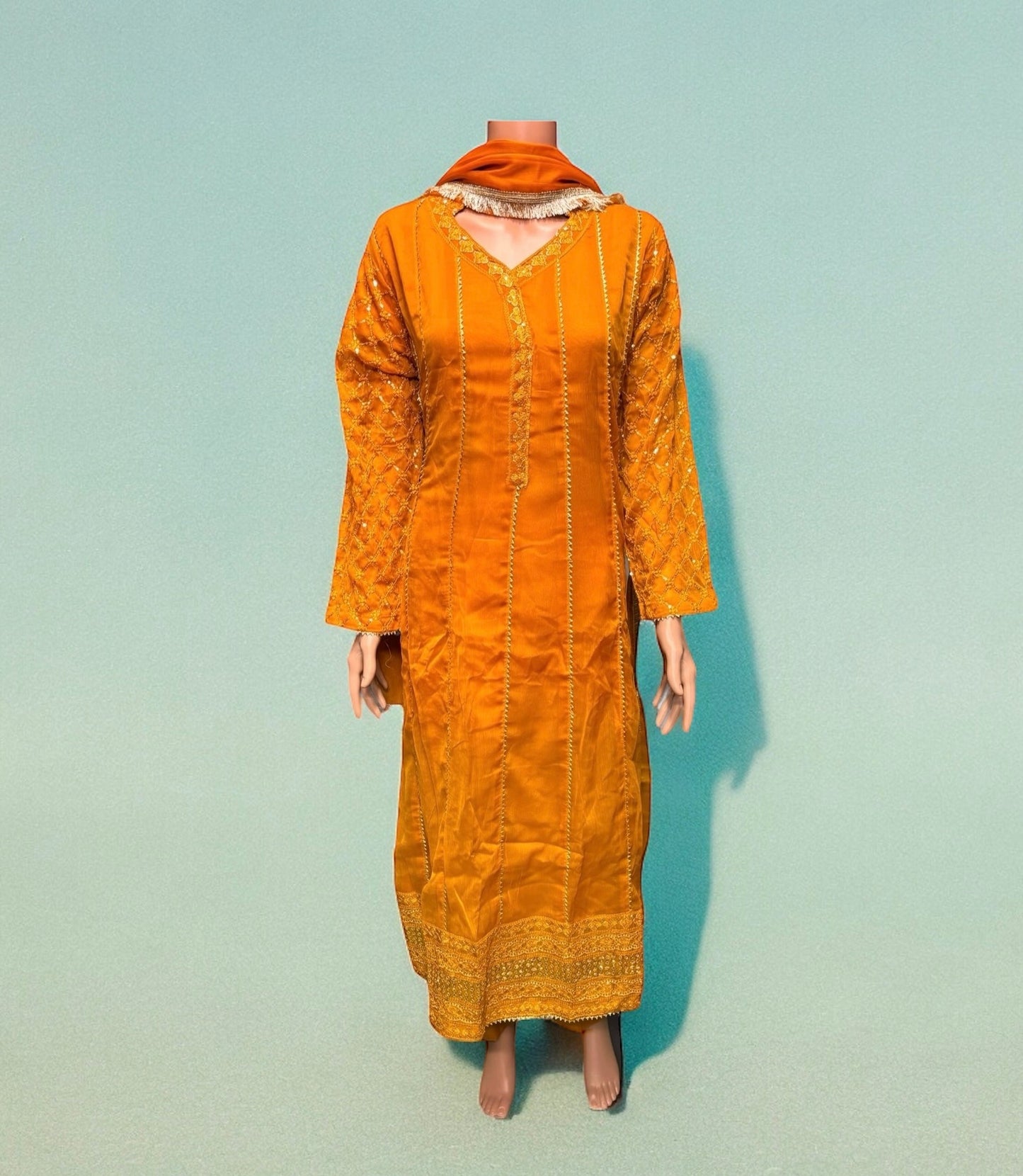 TRADITIONAL PARTY WEAR DRESS-ETHNIC WEAR FOR WOMEN - 206