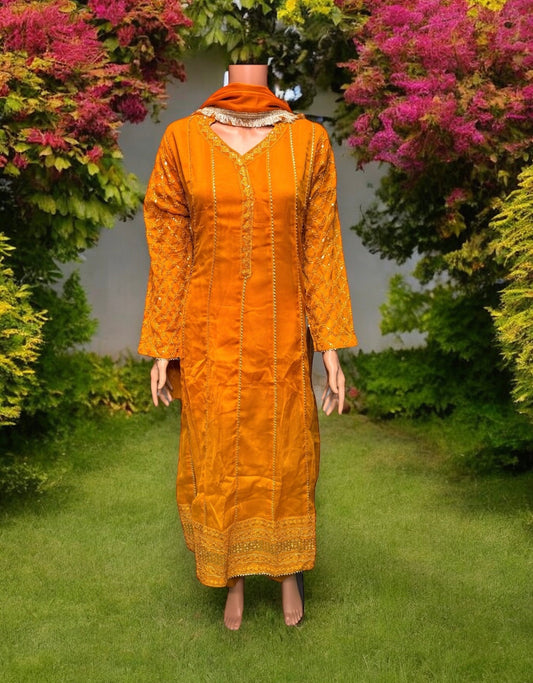 TRADITIONAL PARTY WEAR DRESS-ETHNIC WEAR FOR WOMEN - 206