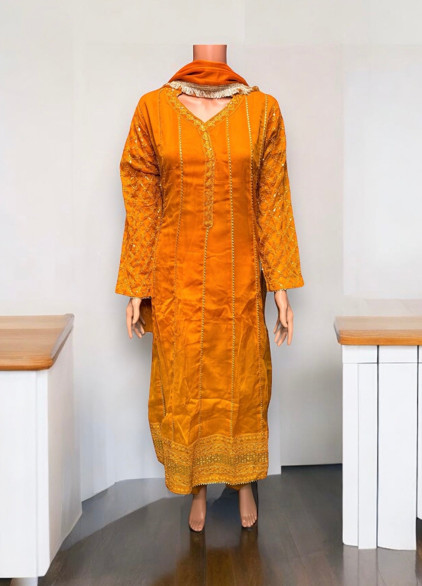 TRADITIONAL PARTY WEAR DRESS-ETHNIC WEAR FOR WOMEN - 206