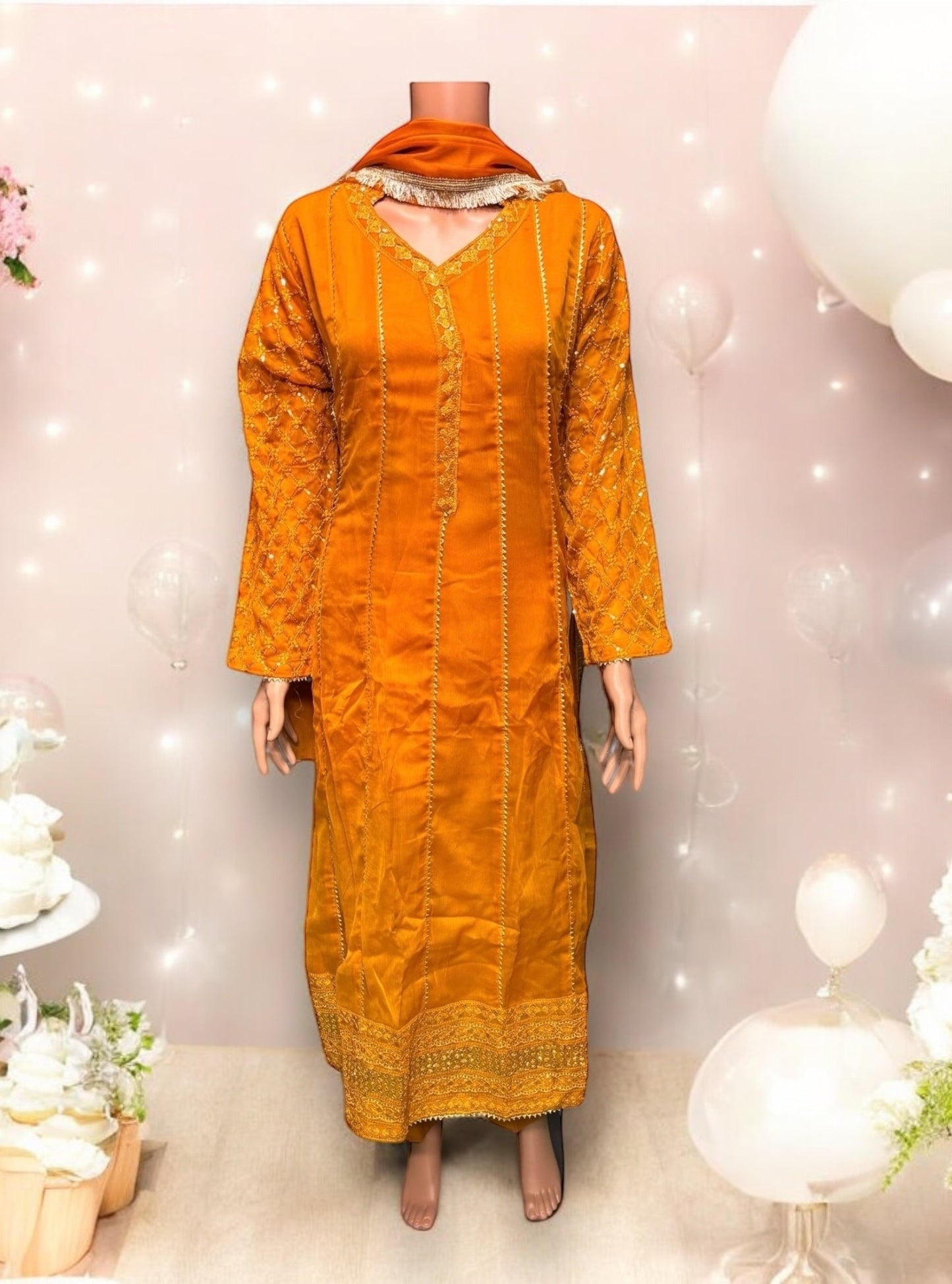 TRADITIONAL PARTY WEAR DRESS-ETHNIC WEAR FOR WOMEN - 206