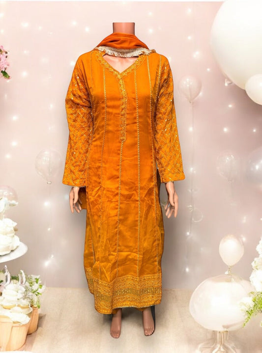 TRADITIONAL PARTY WEAR DRESS-ETHNIC WEAR FOR WOMEN - 206