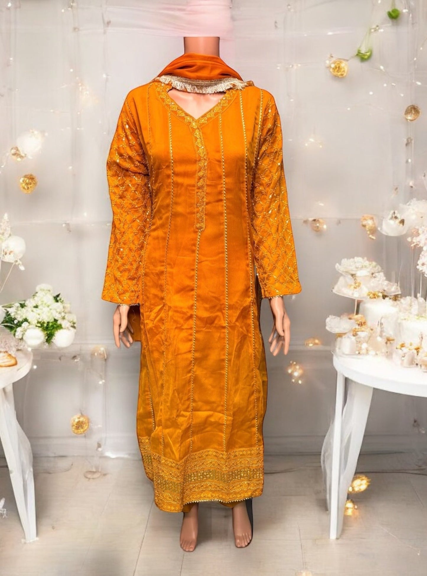 TRADITIONAL PARTY WEAR DRESS-ETHNIC WEAR FOR WOMEN - 206