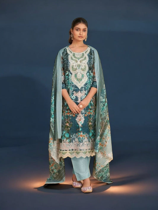TRADITIONAL SALWAR KAMEEZ SET – ETHNIC WEAR FOR WOMEN- JU01