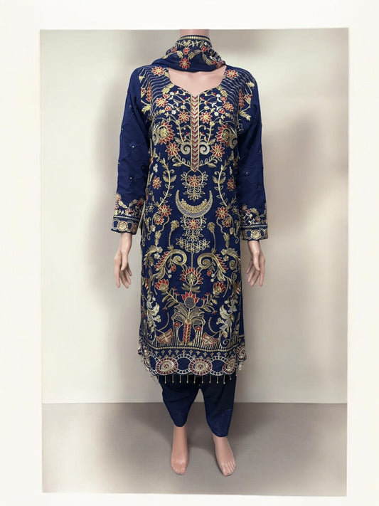 TRADITIONAL SALWAR KAMEEZ SET – ETHNIC WEAR FOR WOMEN- S19