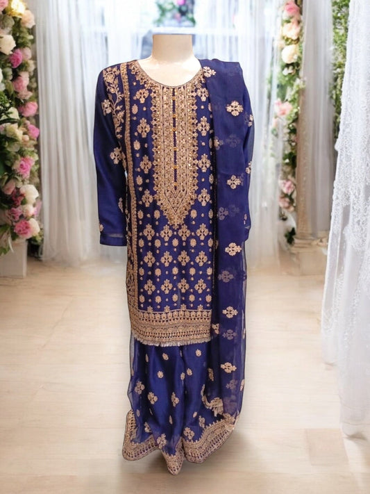 GIRLS TRADITIONAL DESIGNER SALWAR KAMEEZ SUIT -ETHNIC WEAR FOR WOMEN- 01