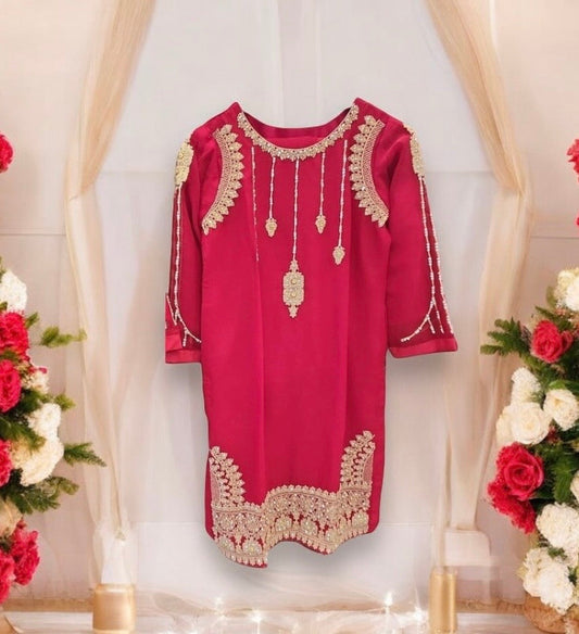 GIRLS TRADITIONAL DESIGNER SALWAR KAMEEZ SUIT-ETHNIC WEAR FOR WOMEN - 02