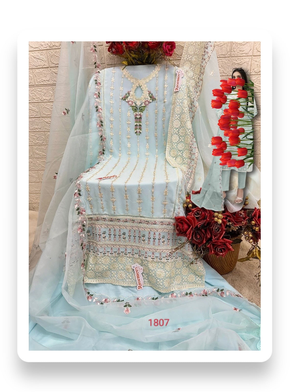 TRADITIONAL DESIGNER SALWAR KAMEEZ SUIT-ETHNIC WEAR FOR WOMEN -1807 C