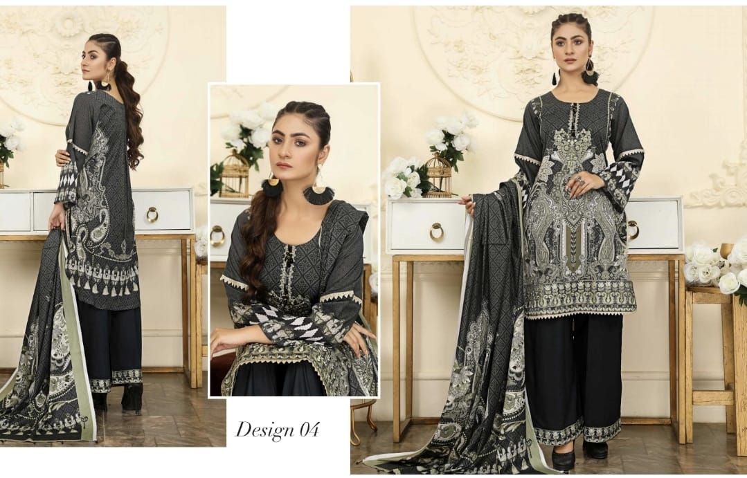 TRADITIONAL EMBROIDERED HAYA DESIGNER PAKISTANI DRESS-ETHNIC WEAR FOR WOMEN -04