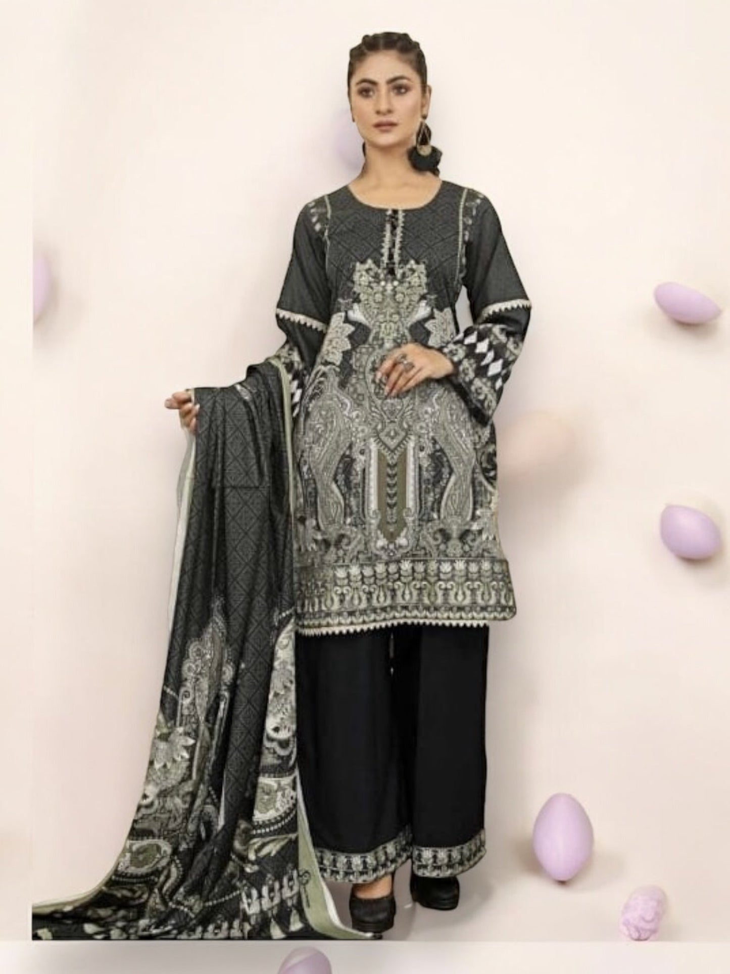 TRADITIONAL EMBROIDERED HAYA DESIGNER PAKISTANI DRESS-ETHNIC WEAR FOR WOMEN -04