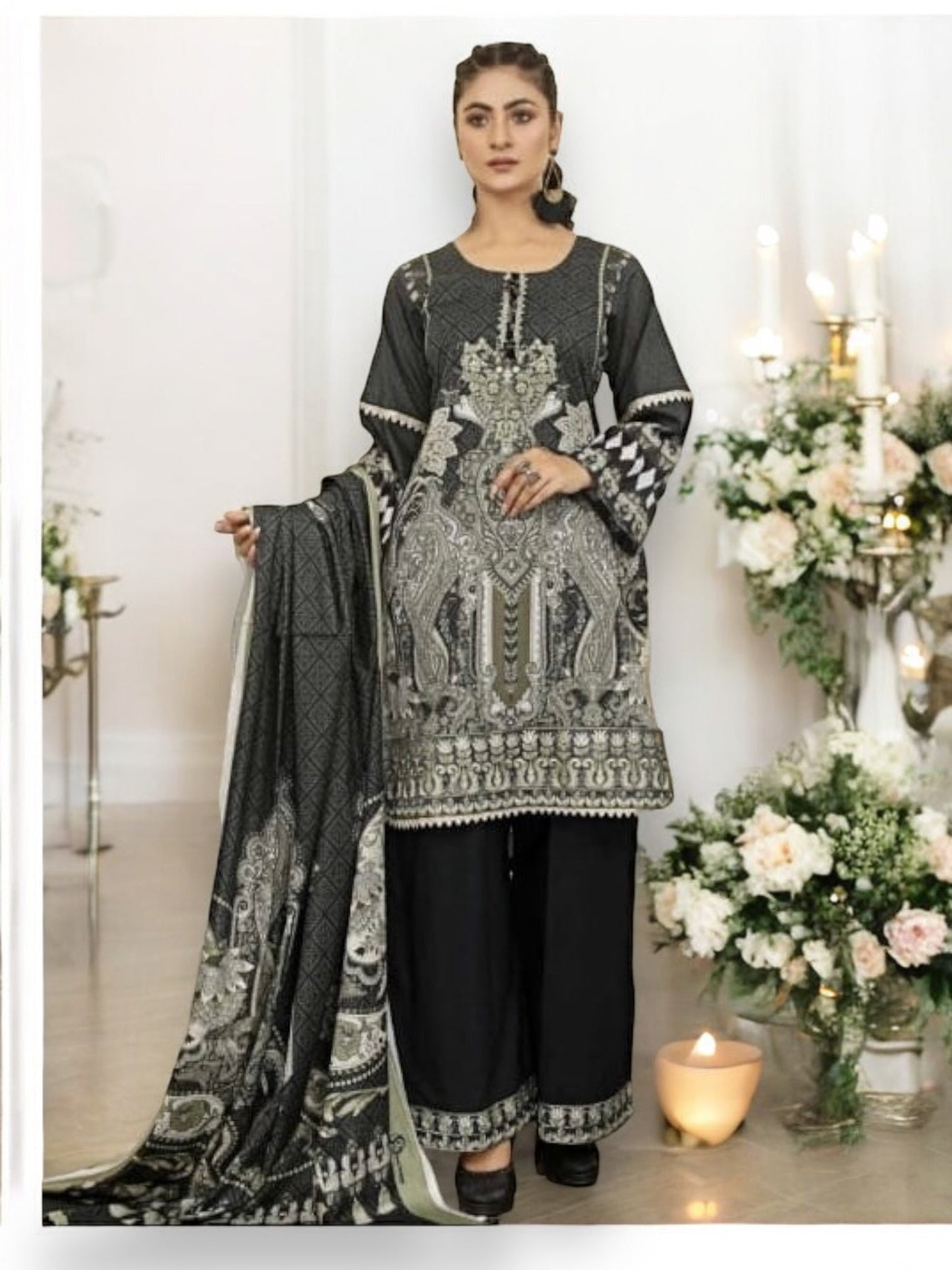 TRADITIONAL EMBROIDERED HAYA DESIGNER PAKISTANI DRESS-ETHNIC WEAR FOR WOMEN -04