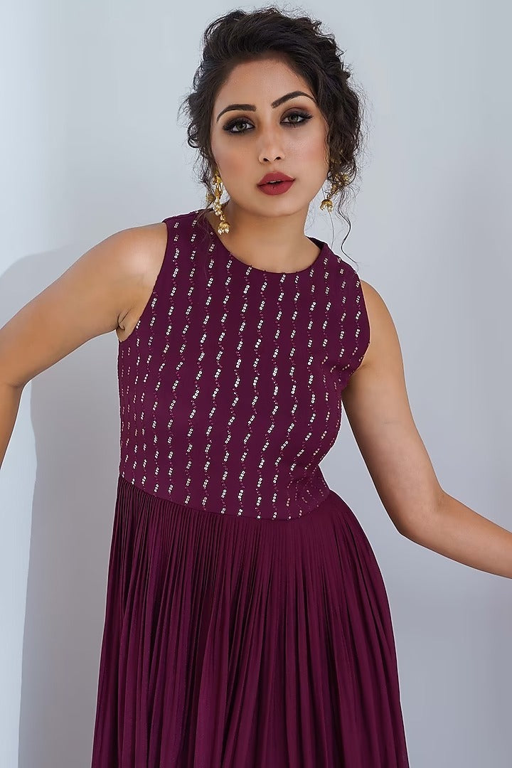 TRADITIONAL GEORGETTE PARTY WEAR GOWN-ETHNIC WEAR FOR WOMEN