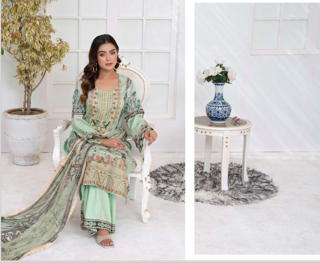 TRADITIONAL PAKISTANI SALWAR KAMEEZ SUIT -ETHNIC WEAR FOR WOMEN- D0