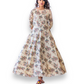 CREAM: MUSLIN PRINTED WORK TRADITIONAL GOWN-ETHNIC WEAR FOR WOMEN-02