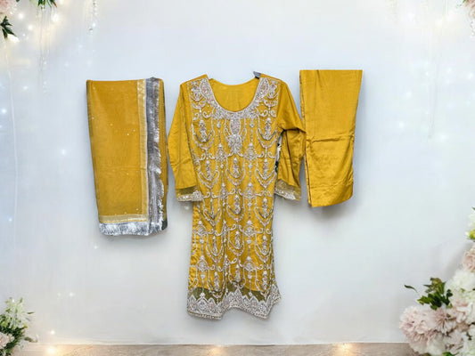 DESIGNER HANDWORK DESIGNER SALWAR KAMEEZ ENSEMBLE - ETHNIC WEAR FOR WOMEN-04