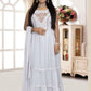 GREAT VALUE: GEORGETTE STONE WORK LONG GOWN - ELEGANT AND AFFORDABLE-04