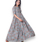 GREY: MUSLIN PRINTED WORK TRADITIONAL GOWN-ETHNIC WEAR FOR WOMEN-01